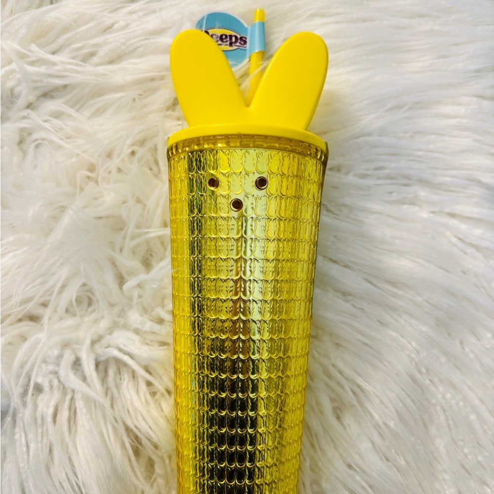 Yellow Peeps double wall tumbler, 24.5oz